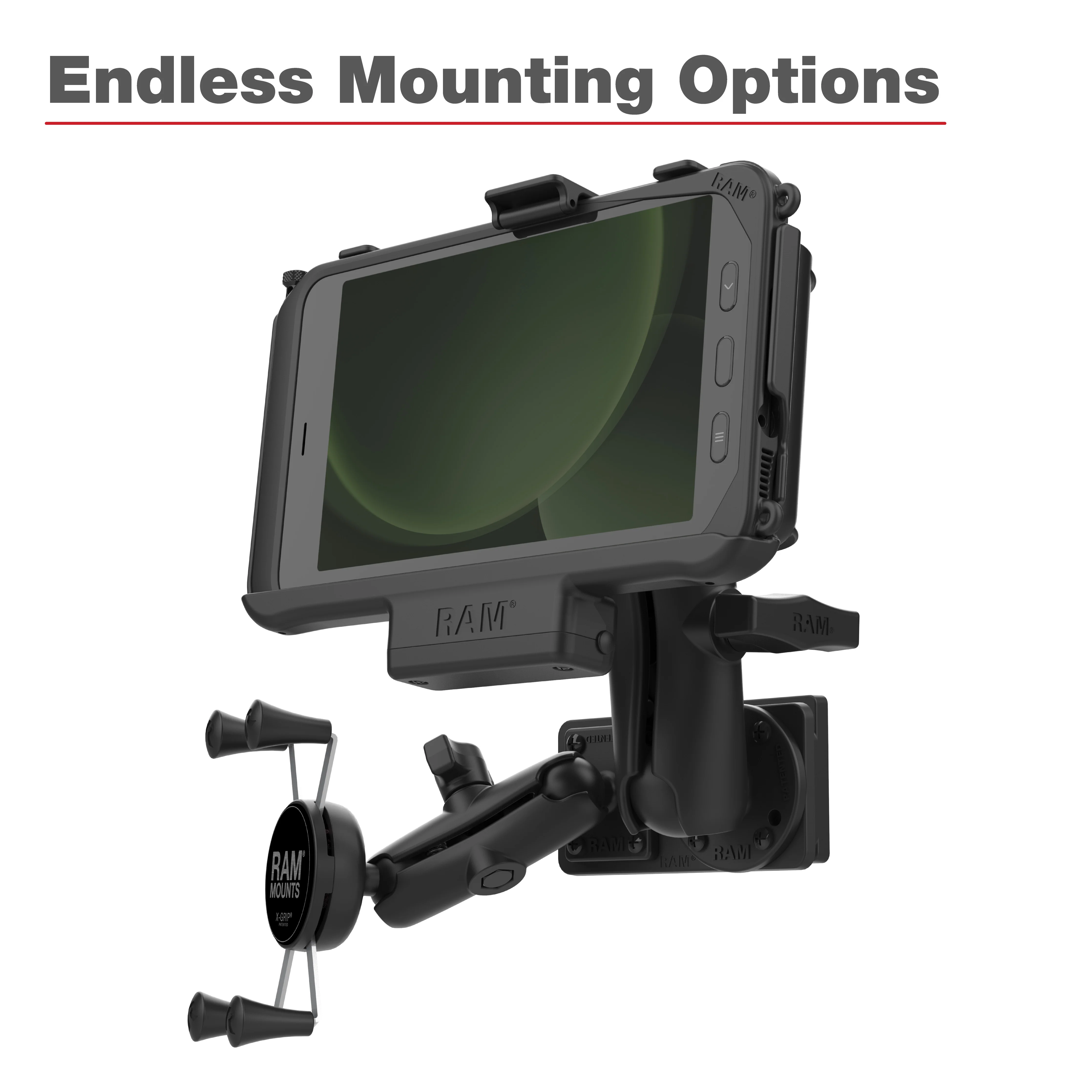 RAM® Dashboard Mounting Plate for '18-26 Freightliner Cascadia - Image 4