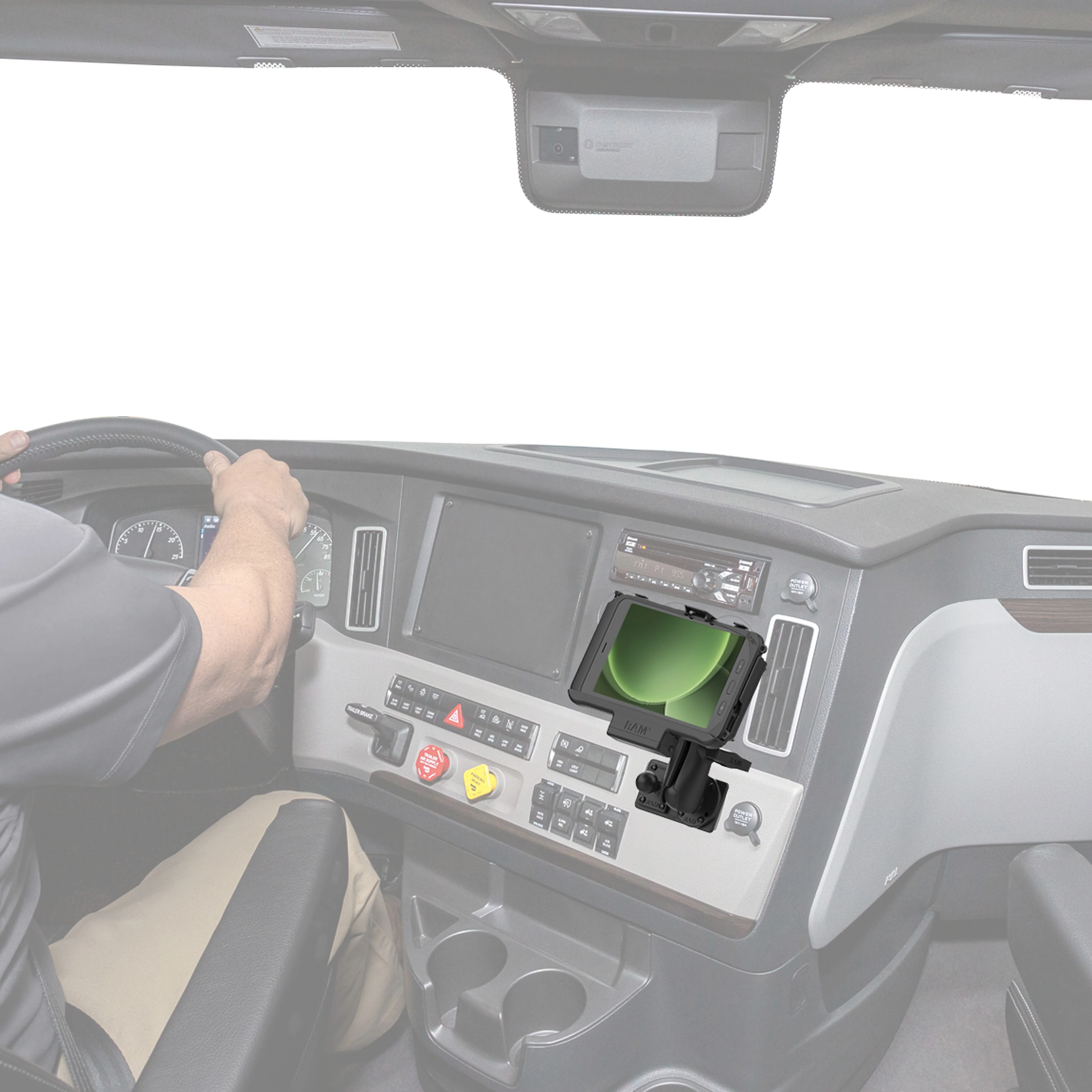 RAM® Dashboard Mounting Plate for '18-26 Freightliner Cascadia - Image 5