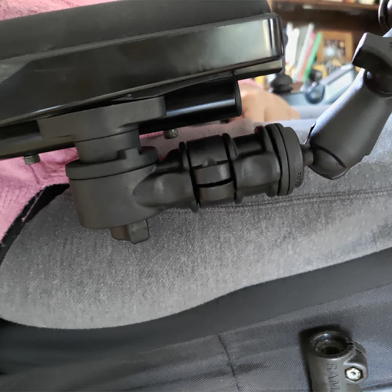 RAM® Phone Mount for Wheelchair Armrests with Quick Release & Swivel - Image 5