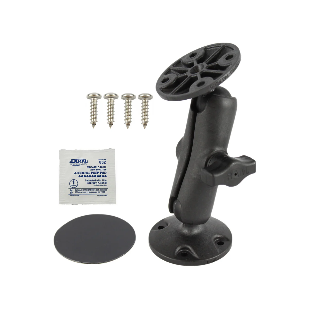 RAM® Universal Composite Double Ball Mount with Adhesive Disc