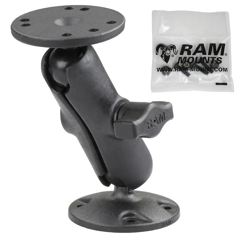 RAM® Composite Double Ball Mount with Hardware for Garmin Striker + More - Image 2