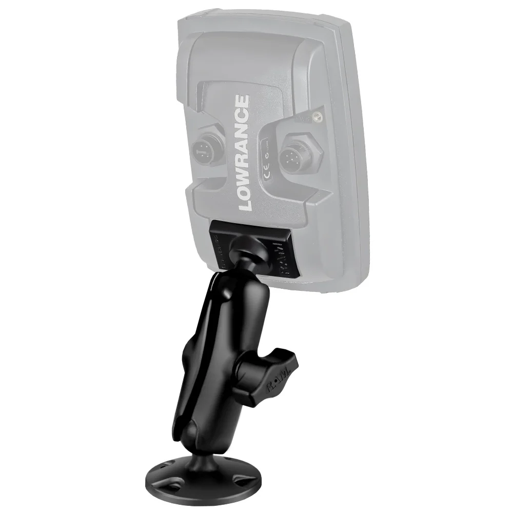 RAM® Composite Double Ball Mount for Lowrance Elite-4 & Mark-4 Series - Image 2