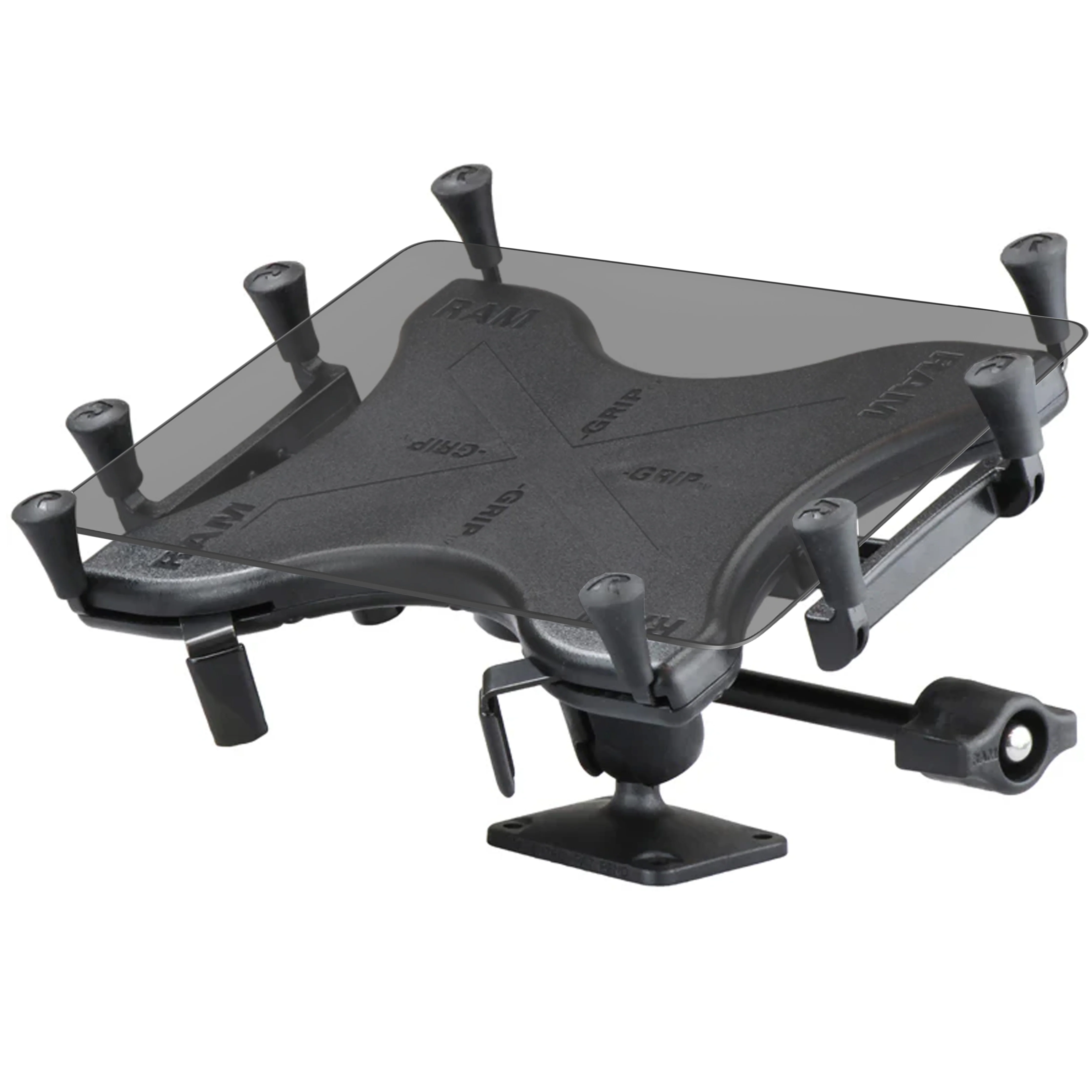 RAM® X-Grip® Single Ball Composite Mount for 9"-11" Tablets
