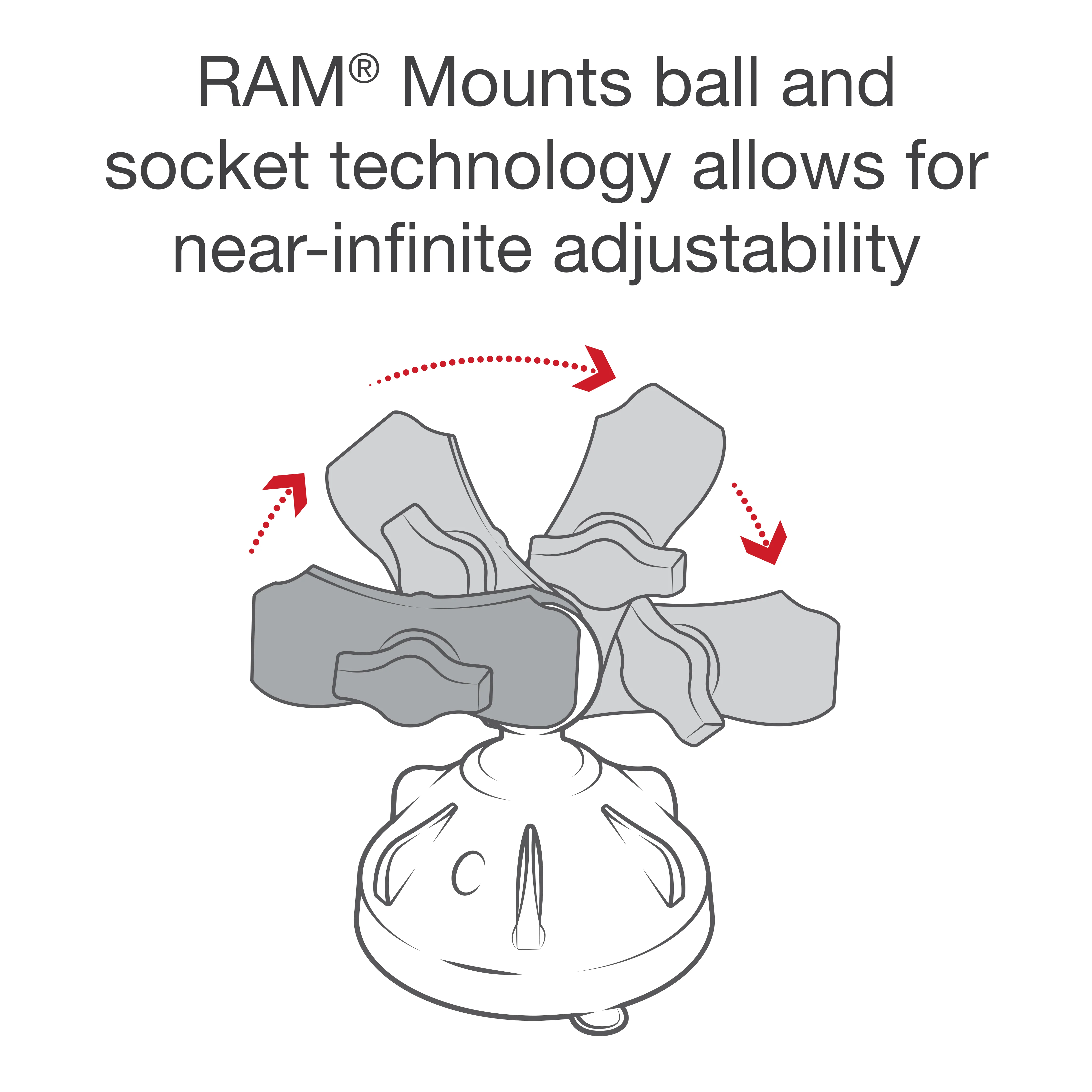 RAM® X-Grip® Phone Mount with Low-Profile Suction Cup - Short - Image 3