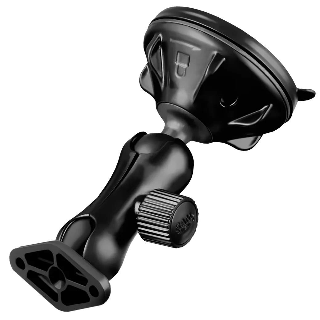 RAM® Twist-Lock™ Low-Profile Suction Cup Double Ball Mount