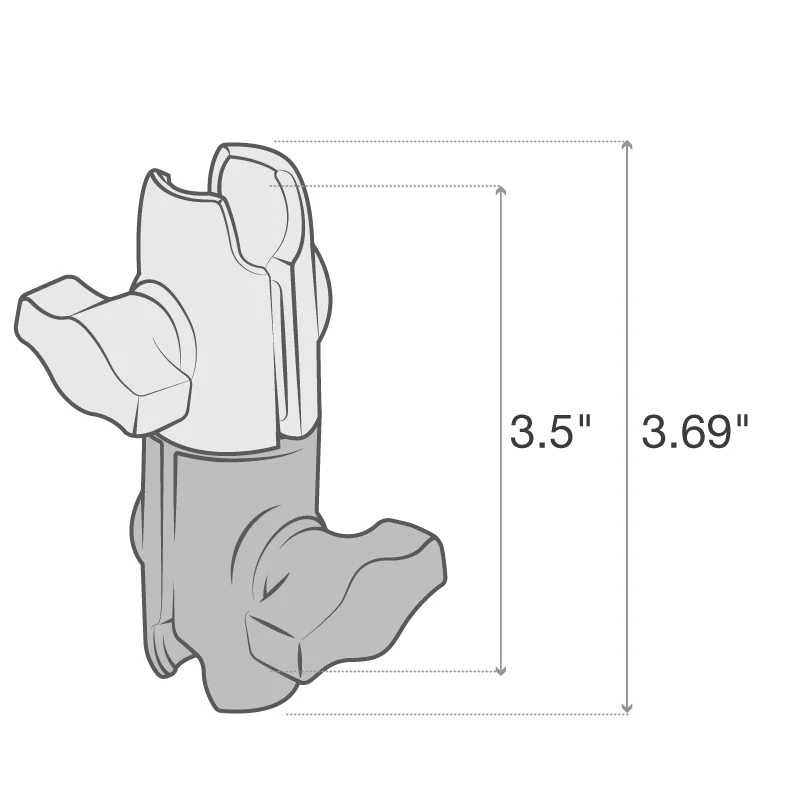 RAM® Composite Double Socket Swivel Arm - Image 3