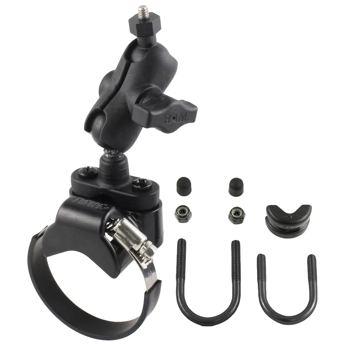 RAM® ATV/Side By Side Rail Mount with 1/4"-20 Threaded Camera Adapter