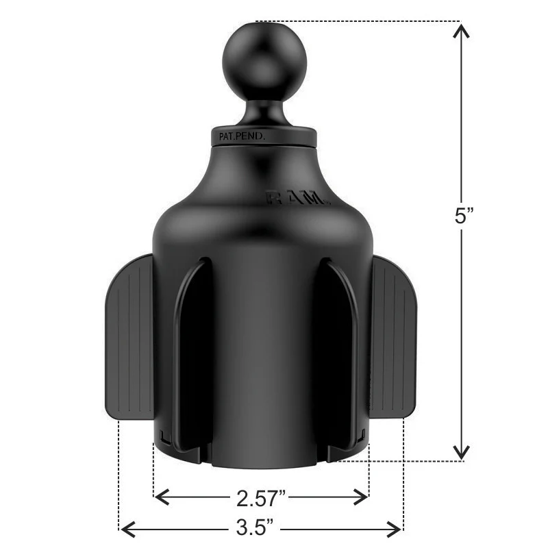 RAM® X-Grip® Large Phone Mount with RAM® Stubby™ Cup Holder Base - Image 3