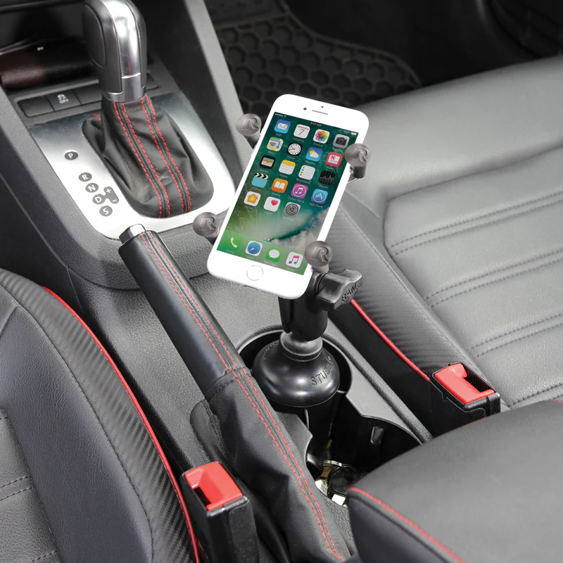RAM® X-Grip® Phone Mount with RAM® Stubby™ Cup Holder Base - Image 4