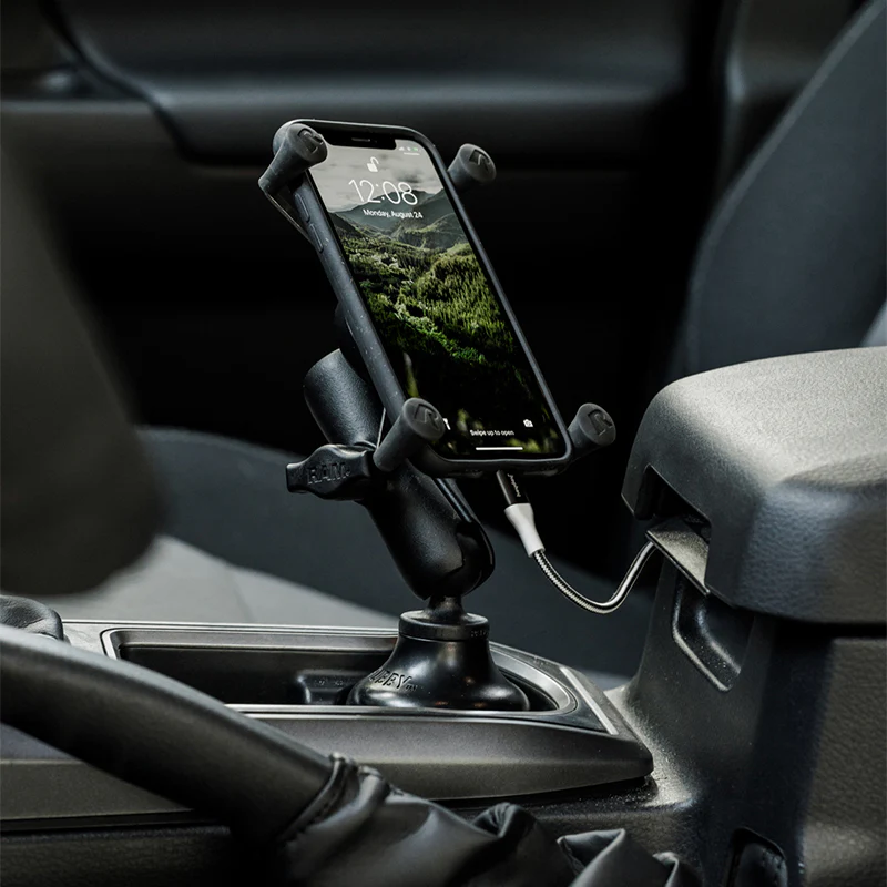 RAM® X-Grip® Phone Mount with RAM® Stubby™ Cup Holder Base - Image 5