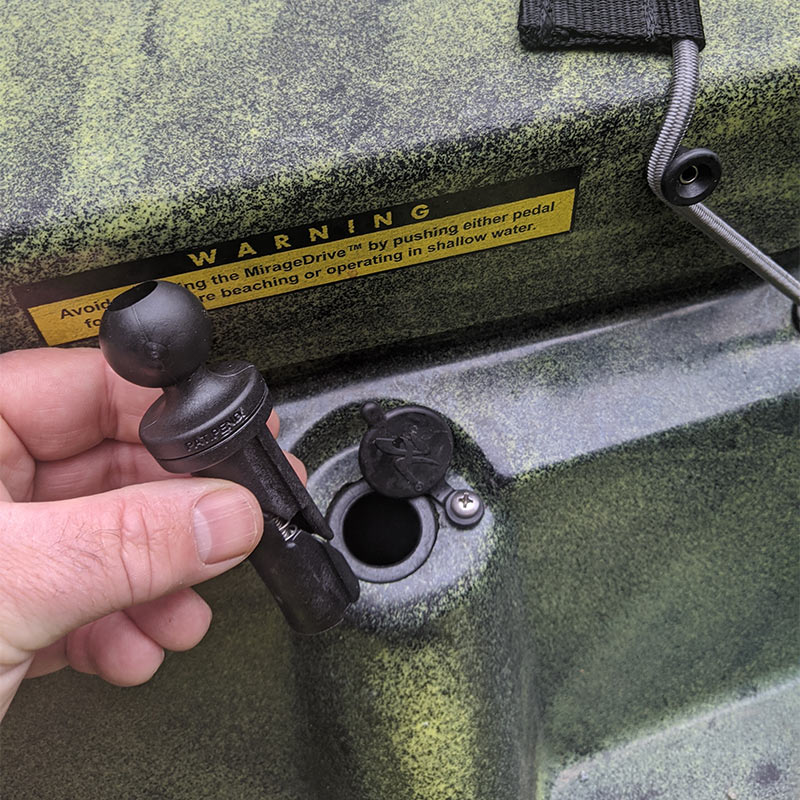 RAM® Wedge Ball Adapter for Scotty and Hobie Sail Port Base - B Size - Image 2
