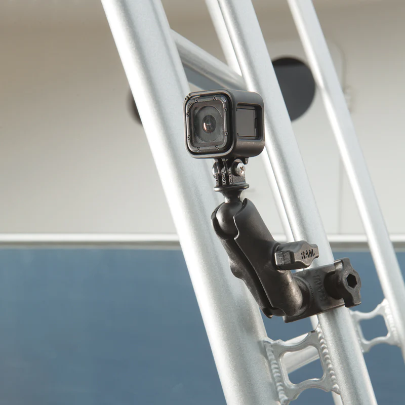 RAM® Tough-Claw™ Double Ball Mount with Universal Action Camera Adapter - Image 4
