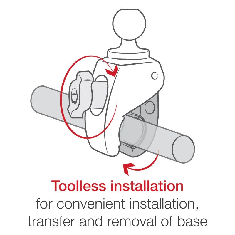 RAM® Tough-Claw™ Small Clamp Base with Ball - Image 3