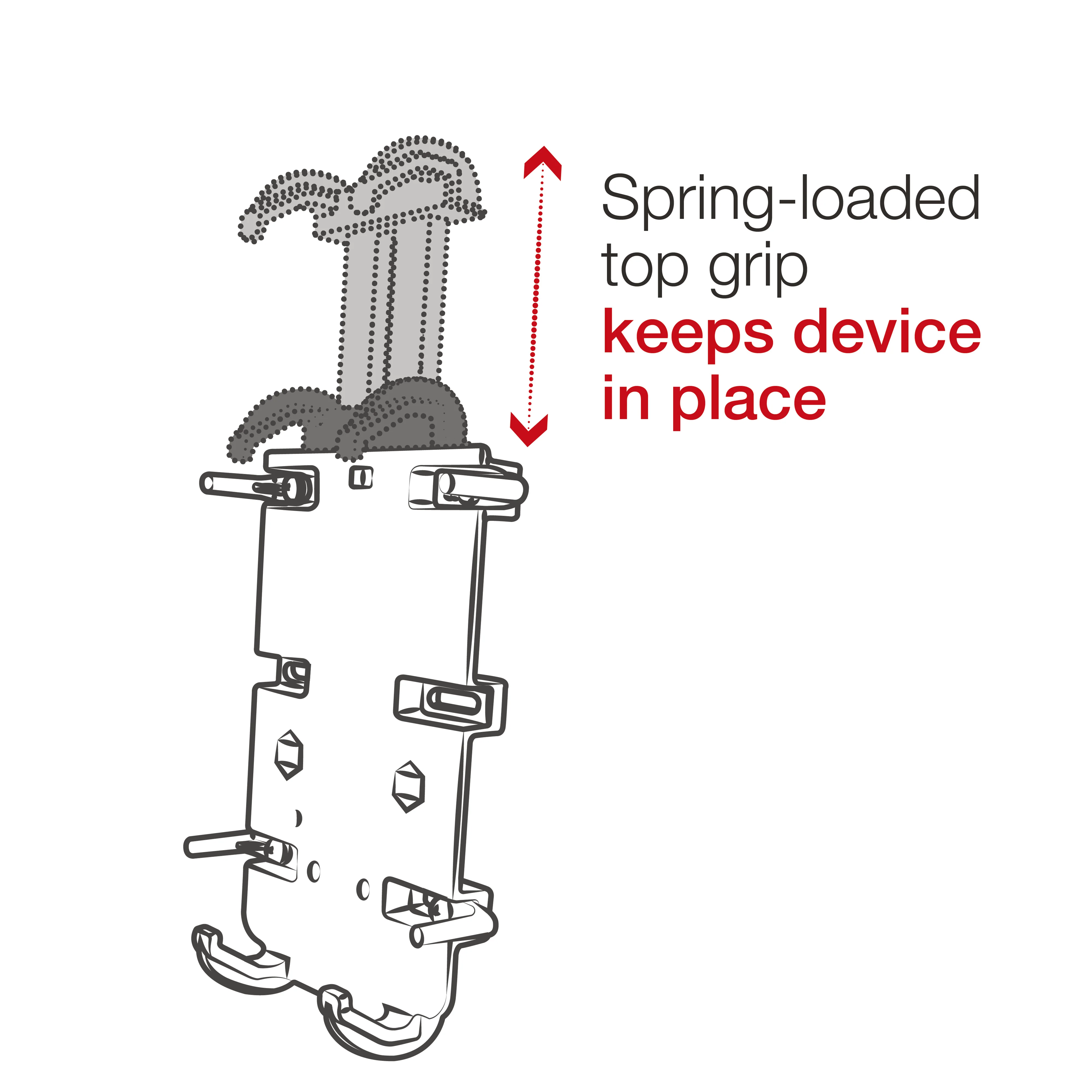 RAM® Quick-Grip™ Phone Mount with RAM® Tough-Strap™ Handlebar Base - Image 3