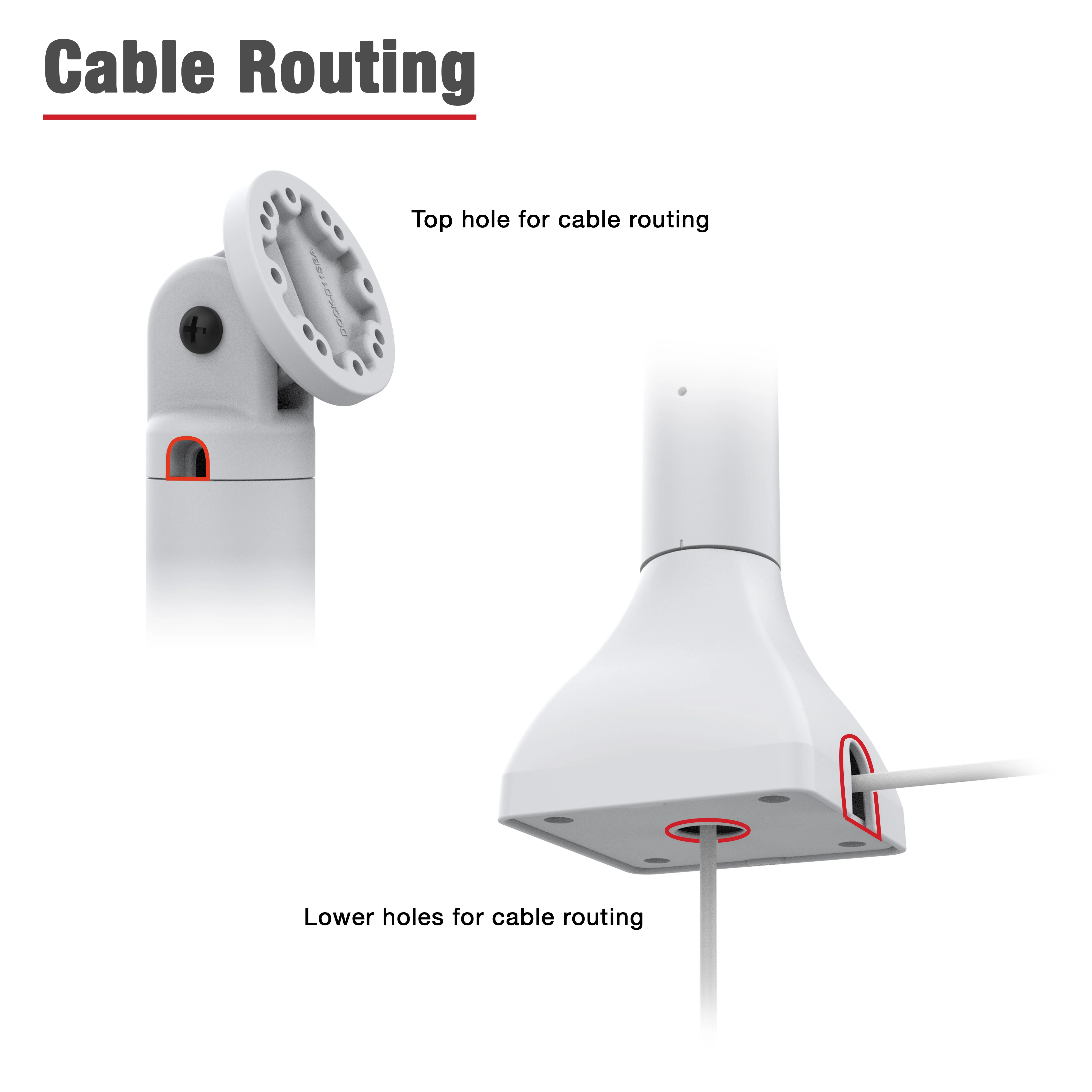 RAM® 7" Pedestal Mount with AMPS Pattern - Gray - Image 5