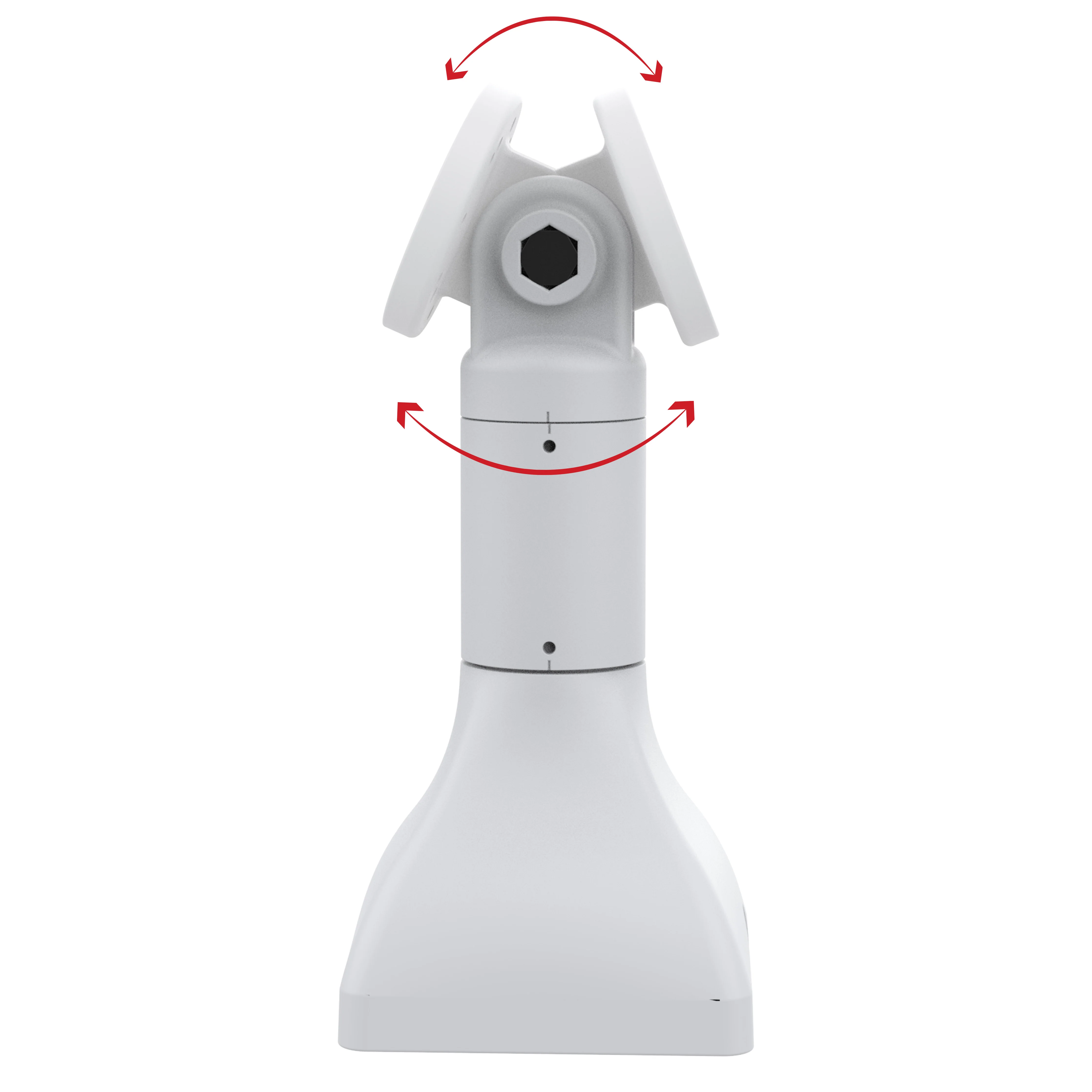 RAM® 7" Pedestal Mount with AMPS Pattern & C-Clamp Base - Gray - Image 3