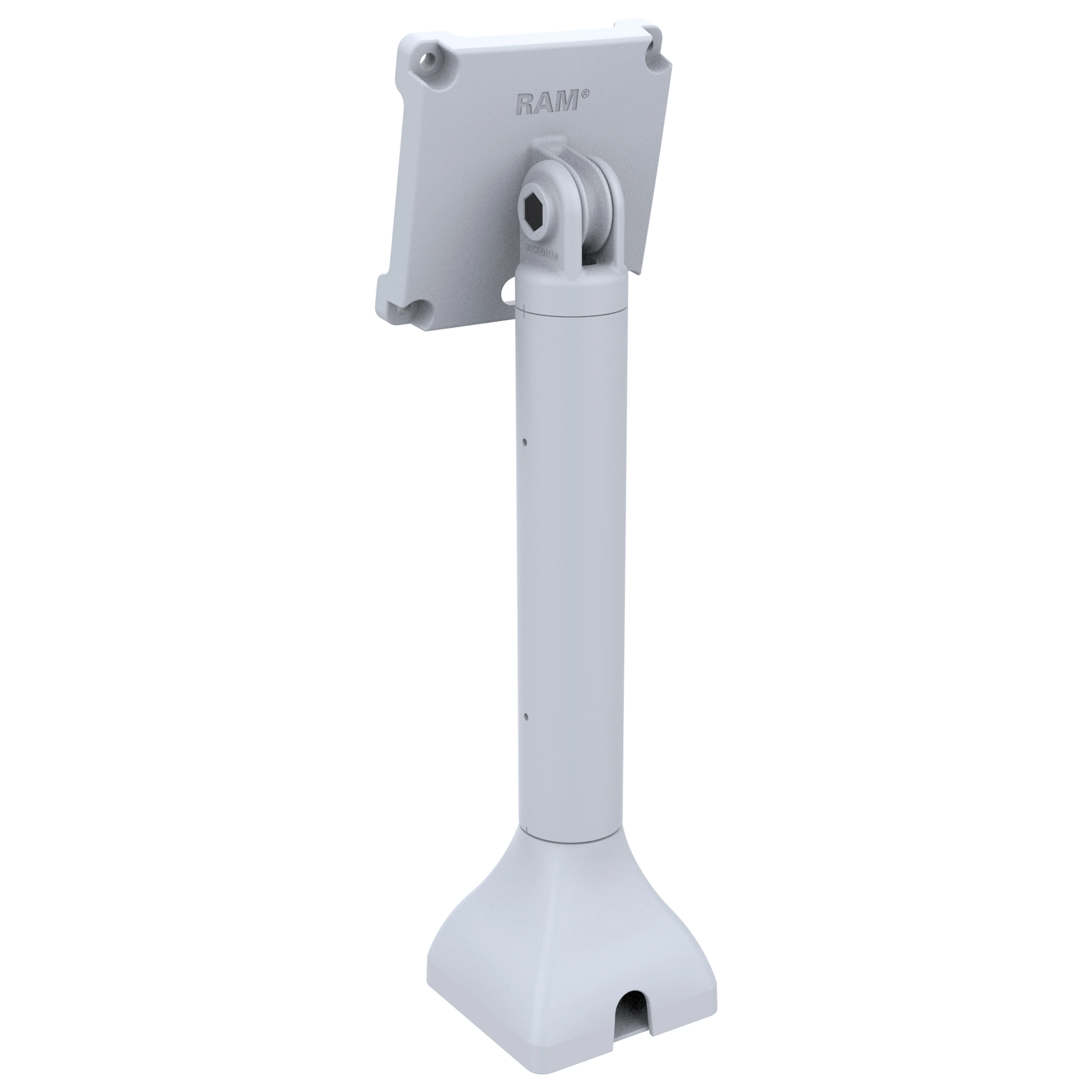 RAM® 14" Pedestal Mount with 100mm VESA & Cable Routing - Gray - Image 2