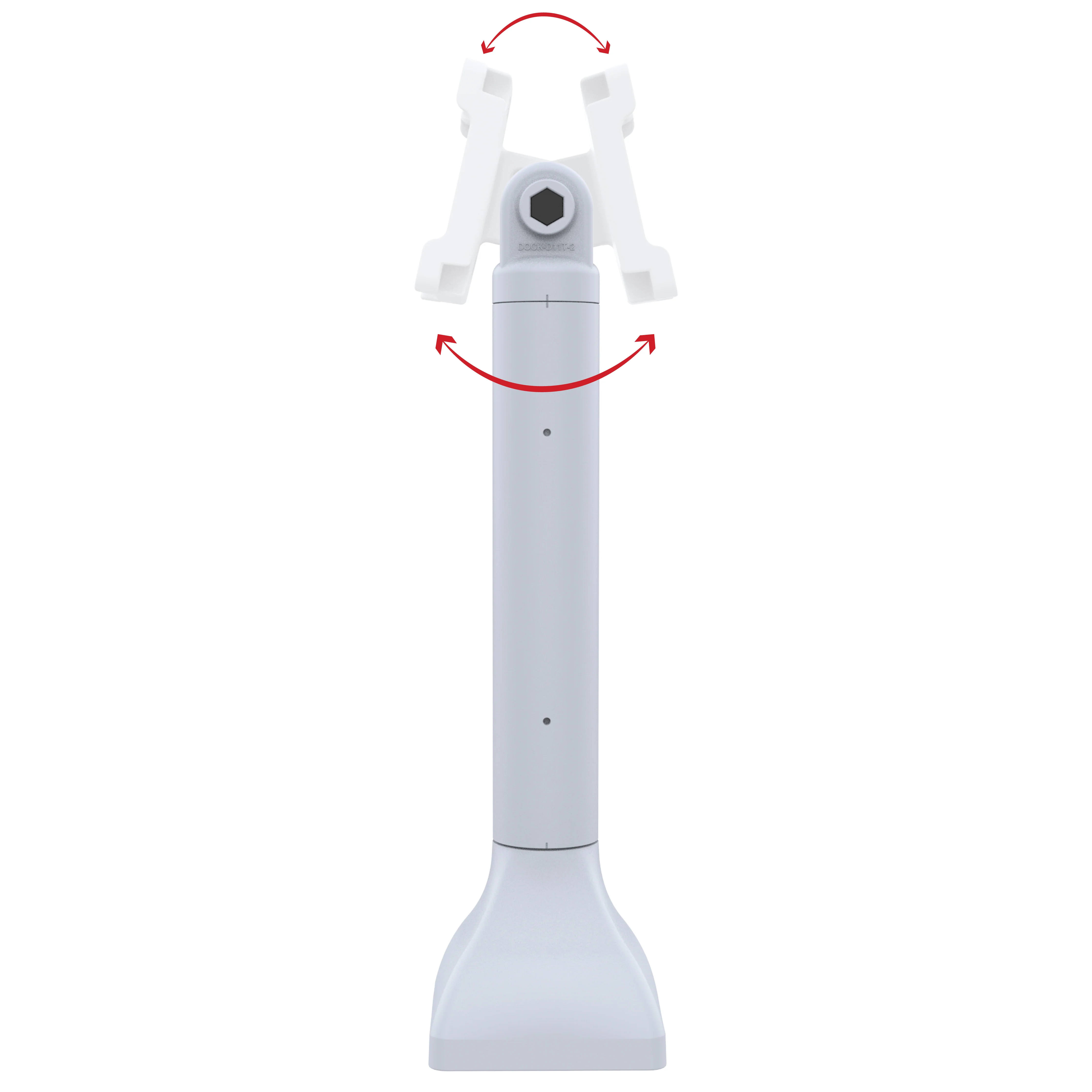 RAM® 14" Pedestal Mount with 75mm VESA & Cable Routing - Gray - Image 3