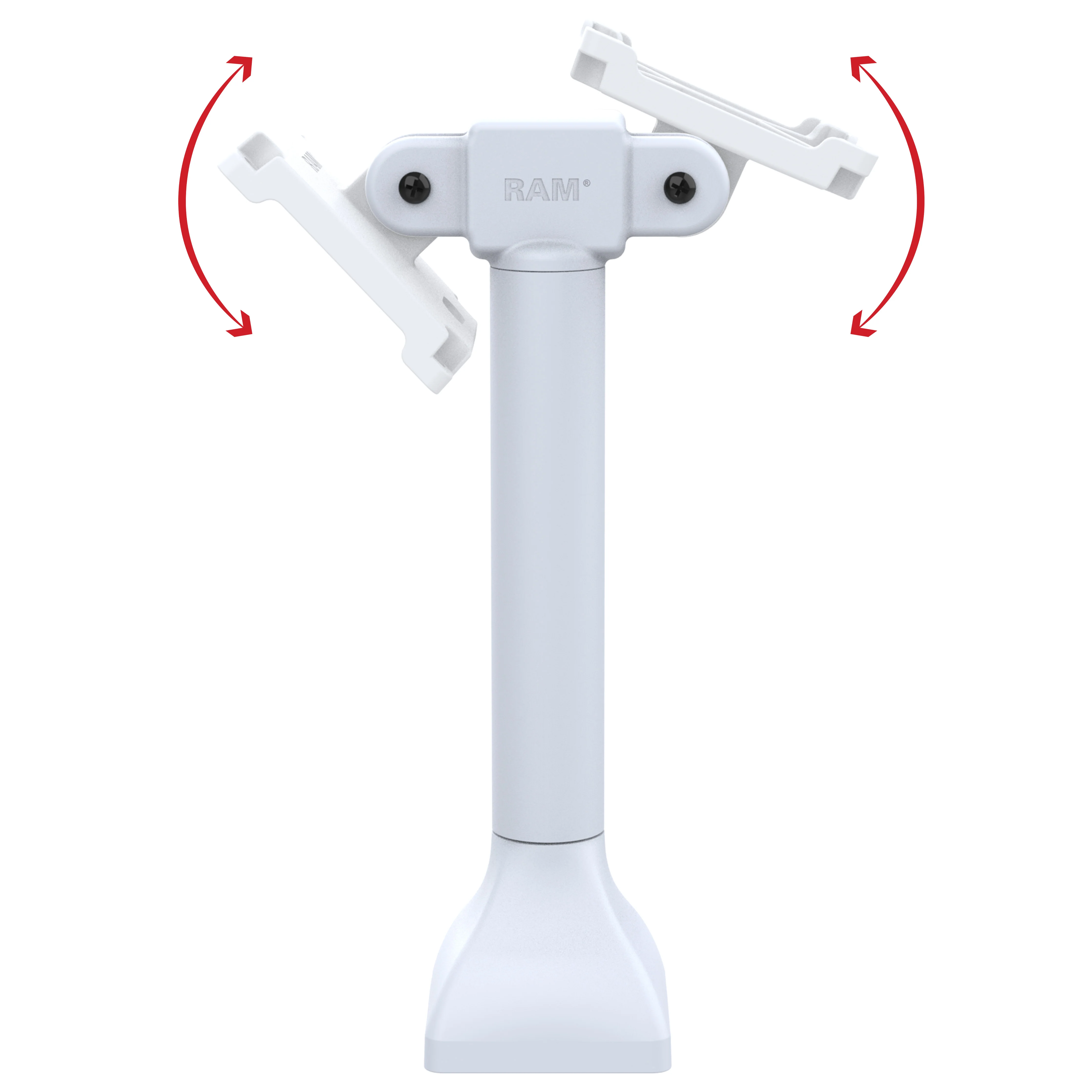 RAM® 14" Pedestal Mount with Dual 100mm VESA Adapters - Gray - Image 2