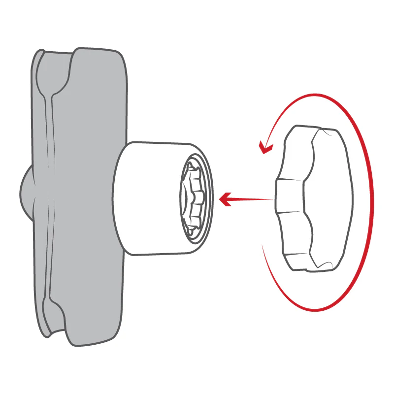 RAM® Pin-Lock™ Security Knob for C Size Socket Arms - Image 4
