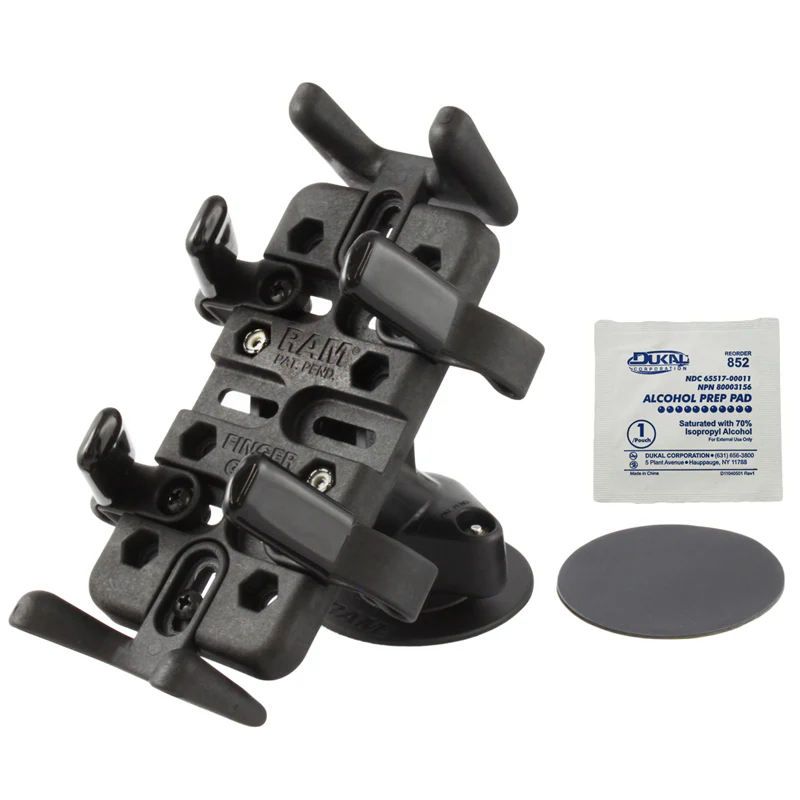 RAM® Finger-Grip™ GPS & Radio Holder with Flex Adhesive Dashboard Mount - Image 2